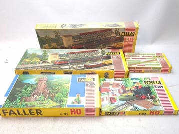 Faller H0 - B-169/B-186/B-285/521 - Décor de train miniature, Nieuw