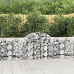 vidaXL Schanskorven 11 st gewelfd 200x50x80/100 cm ijzer, Verzenden