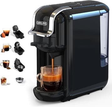 Cafelffe Multi-capsule 4-in-1 | Retour deal | Sla je slag, Koffiepads en cups, Verzenden, Espresso apparaat, Zo goed als nieuw