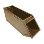 Magazijnbak 525x155x120 mm grijs metaal met grijpopening, Ophalen of Verzenden