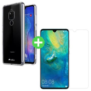 Huawei Mate 20 Transparant TPU Hoesje + Screen Protector, Verzenden