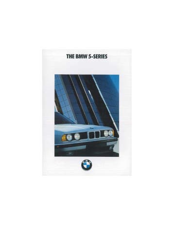 1990 BMW 5 SERIE BROCHURE ENGELS, Ophalen of Verzenden