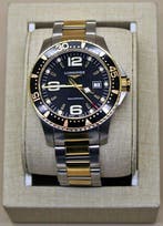 Longines - Hydroconquest - Ref.L3.640.3 Black Dial Swiss, Handtassen en Accessoires
