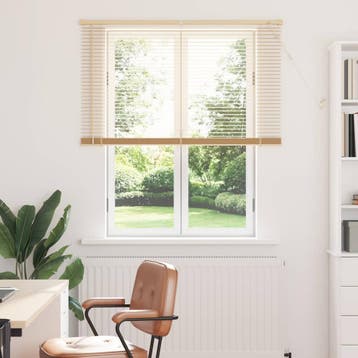vidaXL Venetiaanse jaloezie Lichtbruin met Patroon 150 x 120, Verzenden