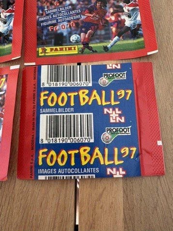 Panini Football suisse schweiz swiss Switzerland 1997 x6