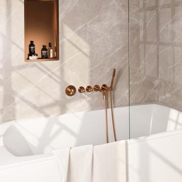 Inbouwthermostaatset Brauer Copper Incl Baduitloop en, Doe-het-zelf en Bouw, Ophalen of Verzenden, Nieuw, Kraan