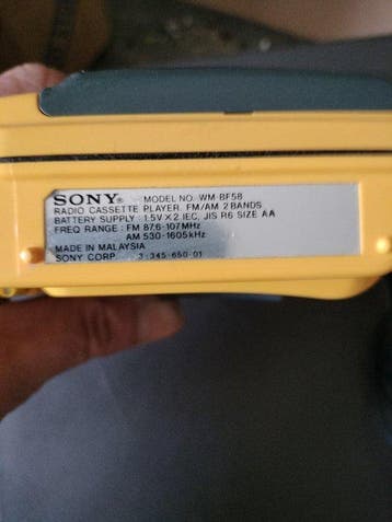 Sony - WM-B52 Walkman Sports Draagbare cassettespeler, Nieuw