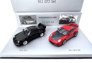 Porsche 911 GT2 - Set met 2 modellen van Porsche Drivers, Hobby en Vrije tijd, Nieuw