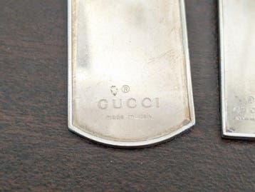 Zonder minimumprijs - Gucci - Halsketting Zilver - Dubbele, Nieuw