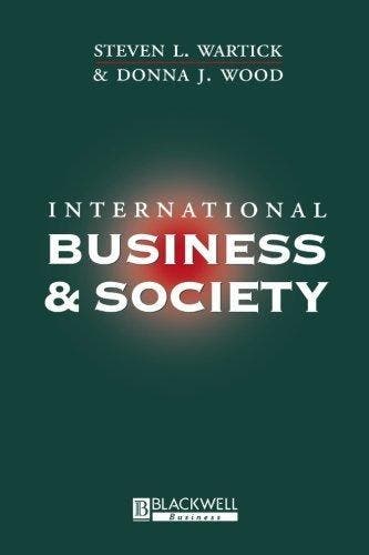 International Business and Society 9781557869449, Verzenden, Gelezen, Steven L. Wartick