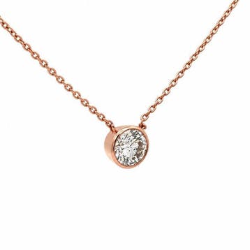 Sans prix de réserve - Collier - 14 carats Or rose - 0.60ct.