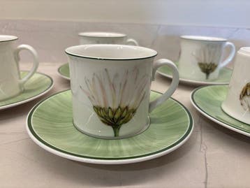 Villeroy & Boch - Kop en schotel (12) - Flora - vitro