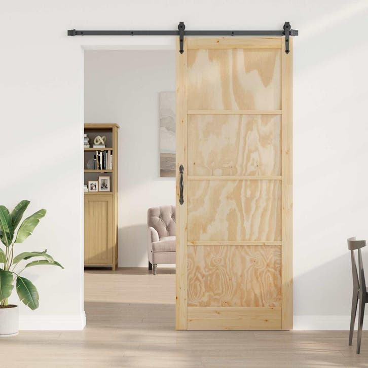 vidaXL Interne Deur Naturel 83 x 232 cm Multiplex, Doe-het-zelf en Bouw, Deuren en Vliegenramen, Nieuw, Verzenden