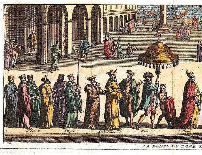 Italië - Venetië, Doge; Rogissart - La pompe du Doge de, Boeken, Atlassen en Landkaarten