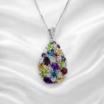 Sans prix de réserve - Collier Plaqué or Pierres précieuses