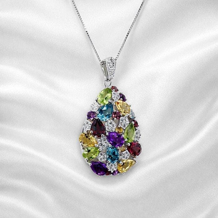 Sans prix de réserve - Collier Plaqué or Pierres précieuses, Bijoux, Sacs & Beauté, Colliers