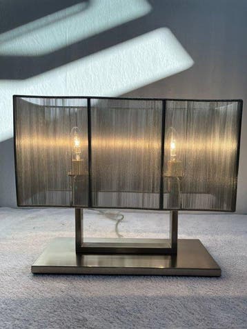 Zijlstra - Tafellamp - Aluminium, Textiel, Staal, Nieuw