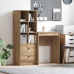 vidaXL Bureau met lade met plank met opslag 2 pcs Artisan, Verzenden