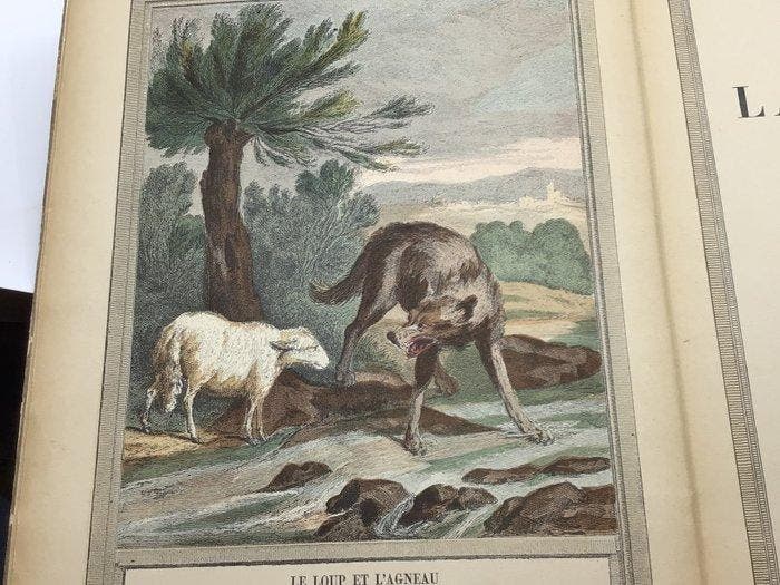 Anom. - Les Fables de La Fontaine pour Bebe - 1890, Antiek en Kunst, Antiek | Boeken en Manuscripten