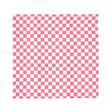 Theedoek geblokt rood 100% katoen | 660(b)x660(d)mm Vogue, Verzenden, Nieuw in verpakking