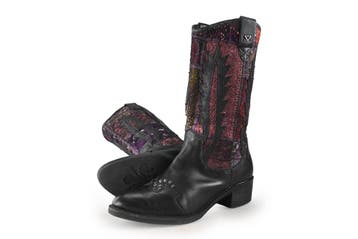 Lazamani Laarzen in maat 40 Zwart, Kleding | Dames, Hoge laarzen, Verzenden, Zwart, Lazamani