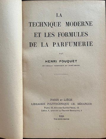 Henri Fouquet - La Technique Moderne et les Formules de la
