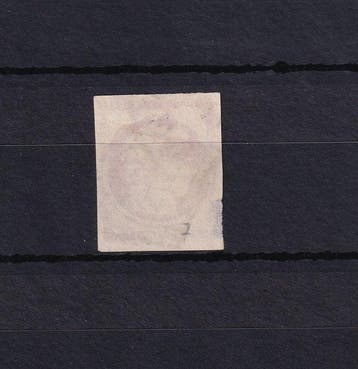 France 1849 - Rare cachet à date américain sur Cérès 1Fr
