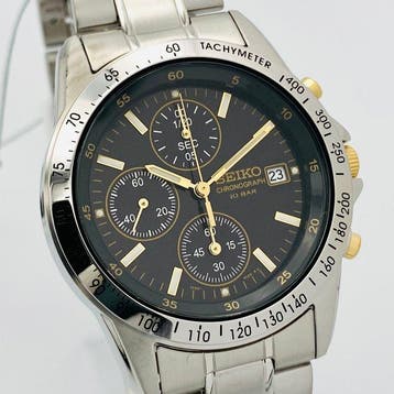 Seiko - Seiko Chronograph Black Dial - Sans prix de réserve