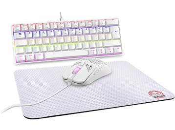 Qware -  Gaming Bundle - El Paso - Wit, Computers en Software, Toetsenborden, Verzenden, Qware, Bedraad, Nieuw