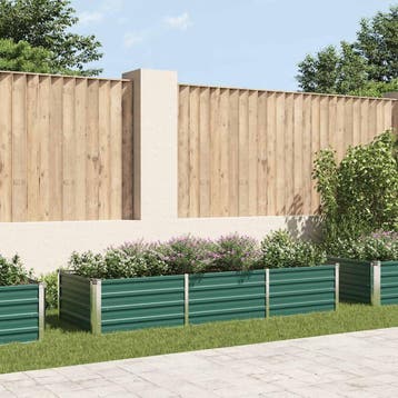 vidaXL Plantenbak verhoogd 240x80x45 cm gegalvaniseerd staal, Verzenden, Nieuw