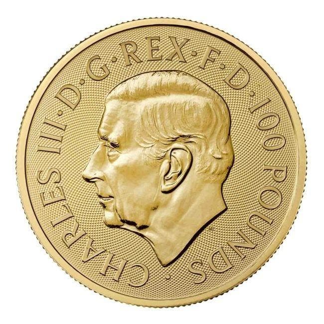 Verenigd Koninkrijk. 100 Pounds 2023 1 oz £100 GBP Great, Postzegels en Munten, Edelmetalen en Baren