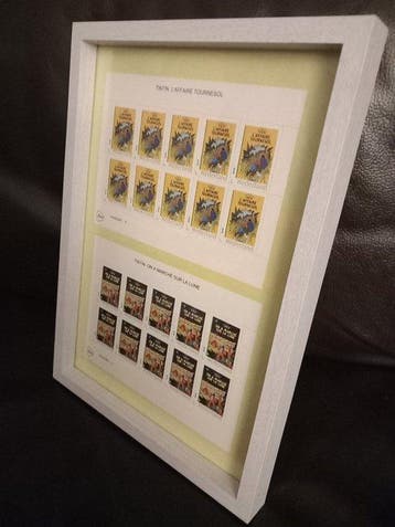 Tintin Hergé Moulinsart 2 Planches Timbres Tintin LAffaire