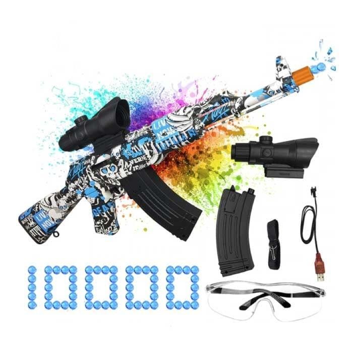 Elektrische Gel Blaster met 10.000 Balletjes - AK47 Model, Enfants & Bébés, Jouets | Autre, Envoi