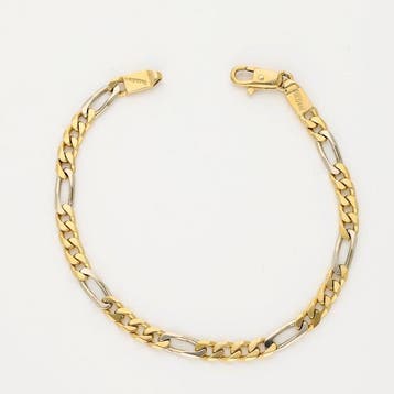 Bracelet - 14 carats Or jaune, Or blanc