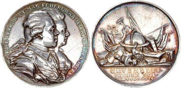 Rusland, Brussel, Tsarenrijk. Katharina II.. Silbermedaille