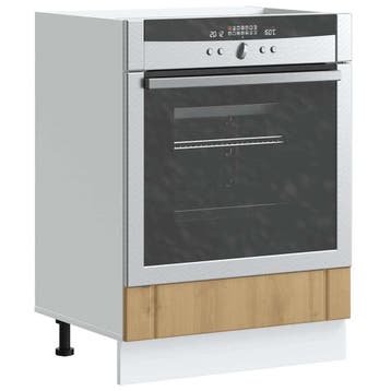 vidaXL Ovenkast Lucca bewerkt hout artisanaal eikenkleur, Verzenden