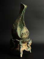Oud-Khmer Brons Bak - 28 cm
