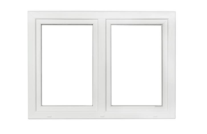 PVC raam draaikiep-draaikiep b150xh110 cm wit stomp, Doe-het-zelf en Bouw, Glas en Ramen, Dubbelglas, Nieuw, Gevelraam of Ruit