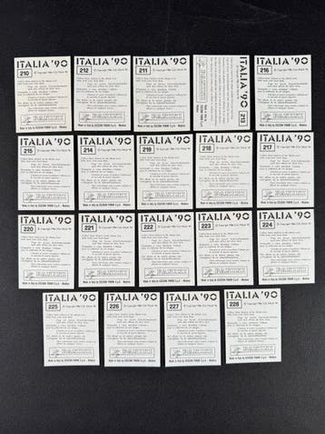 1990 Panini Italia 90 World Cup, Scotland: complete team, Nieuw