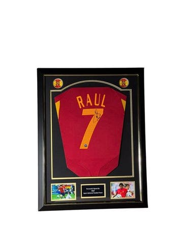 Spain - Coupe d’Europe de Football - Raul - Premium Frame -, Nieuw