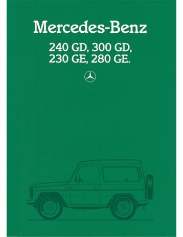 1984 MERCEDES BENZ G KLASSE BROCHURE DUITS, Nieuw