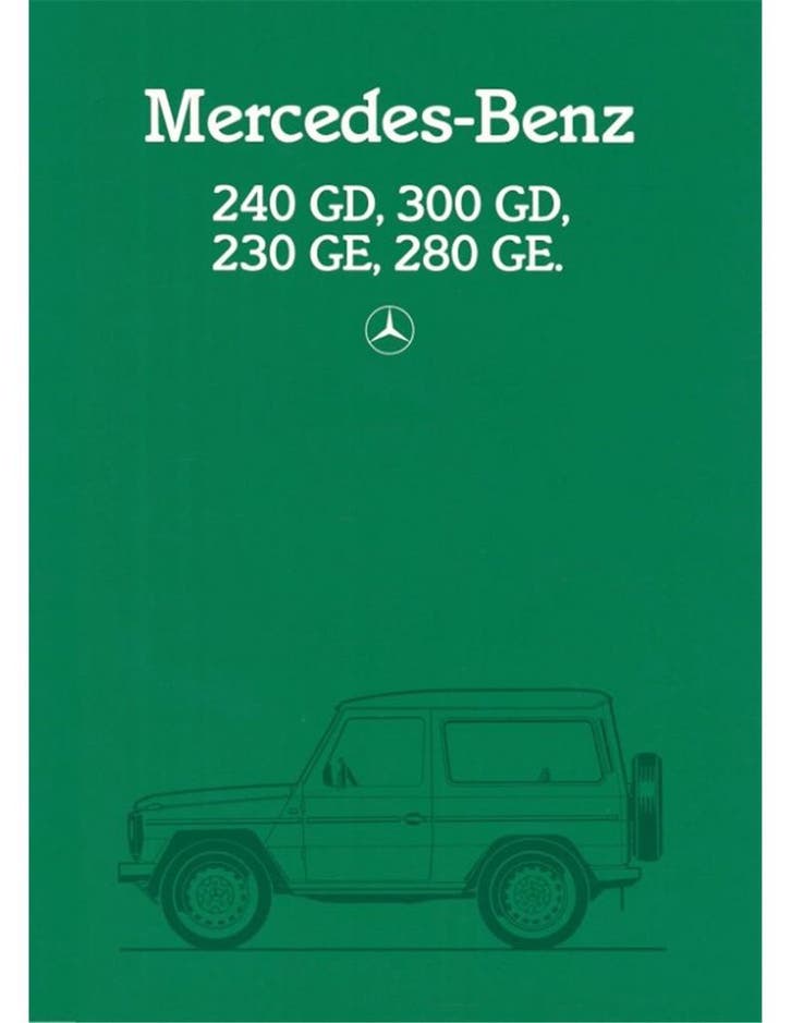 1984 MERCEDES BENZ G KLASSE BROCHURE DUITS, Boeken, Auto's | Folders en Tijdschriften