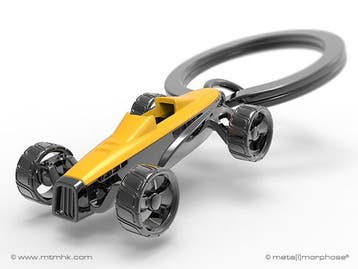 Metalmorphose YELLOW CONCEPT CAR KEYRING, Ophalen of Verzenden, Nieuw