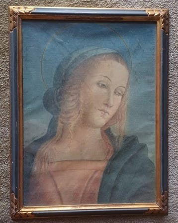 Scuola italiana (XX), Da Perugino - Madonna, Antiek en Kunst