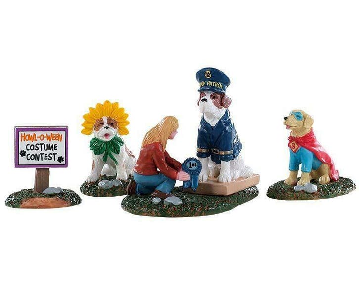Lemax - Howl-o-ween Contest -  Set Of 4, Diversen, Kerst, Verzenden