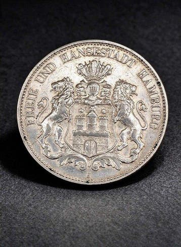 Duitsland, keizerrijk 5 Mark 1902 / Hamburg (Zonder