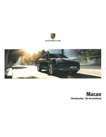 2017 PORSCHE MACAN VERKORT INSTRUCTIEBOEKJE DUITS, Auto diversen, Handleidingen en Instructieboekjes