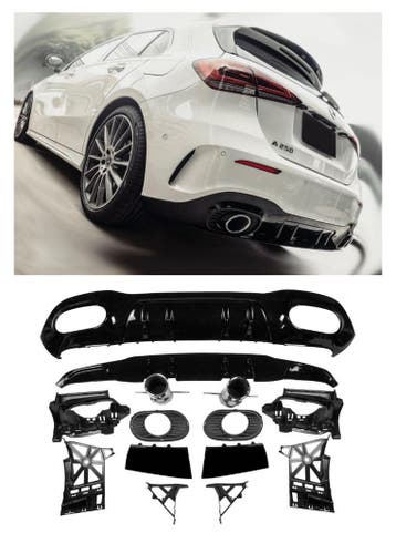 Geschikt voor Mercedes W177 A-Klasse Hatchback diffuser + ui, Verzenden