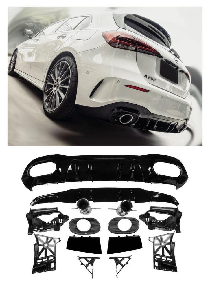 Geschikt voor Mercedes W177 A-Klasse Hatchback diffuser + ui, Autos : Divers, Accessoires de voiture, Envoi