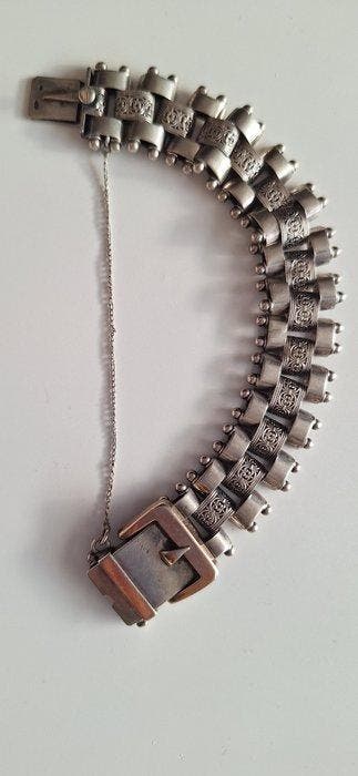 Zonder minimumprijs - Schakelarmband Zilver